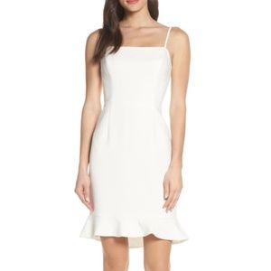 FRENCH CONNECTION Whisper Ruffle-hem Sheath Dress